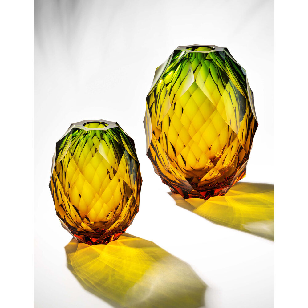 Moser Pineapple Vase 21 cm in a styled setting
