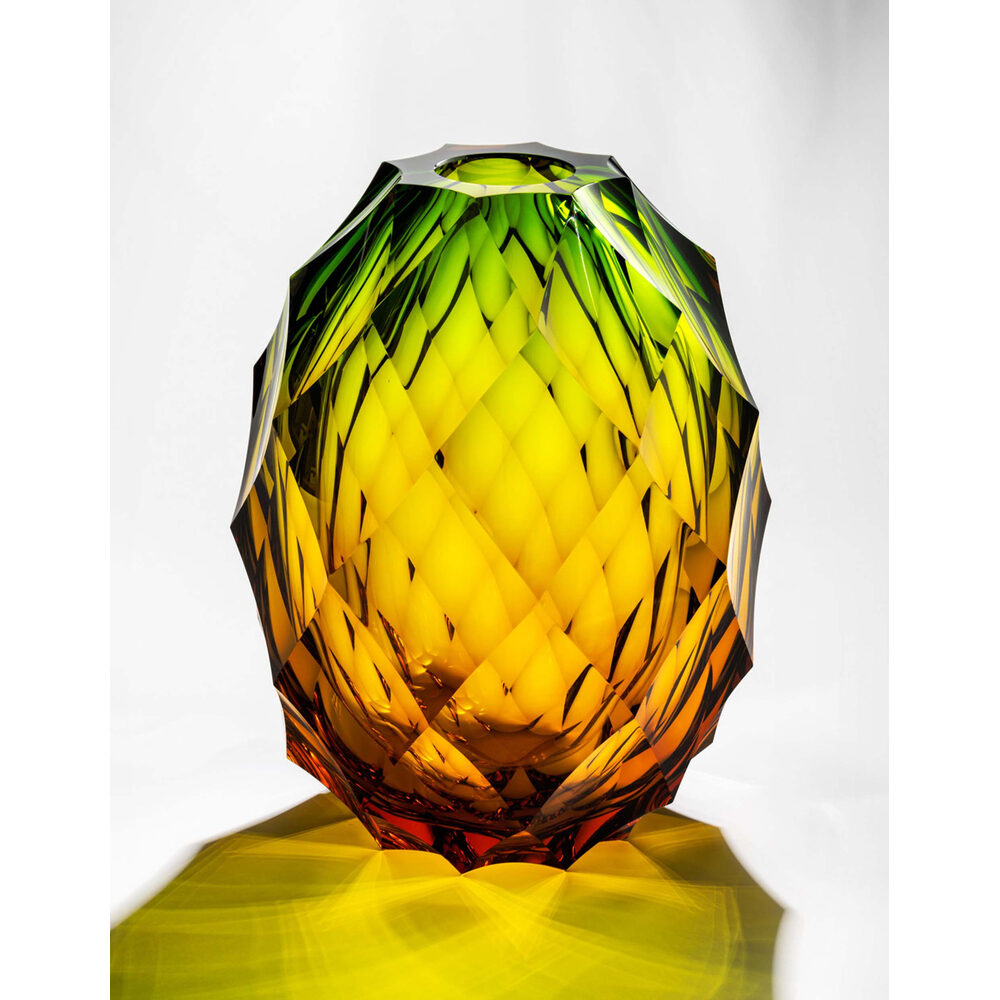 Moser Pineapple Vase 21 cm in a styled setting