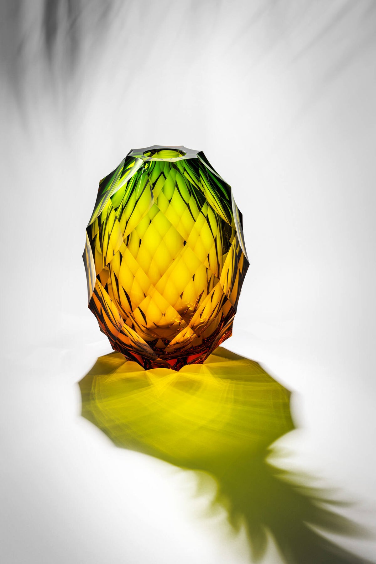 Moser Pineapple Vase 29.5 cm in a styled setting