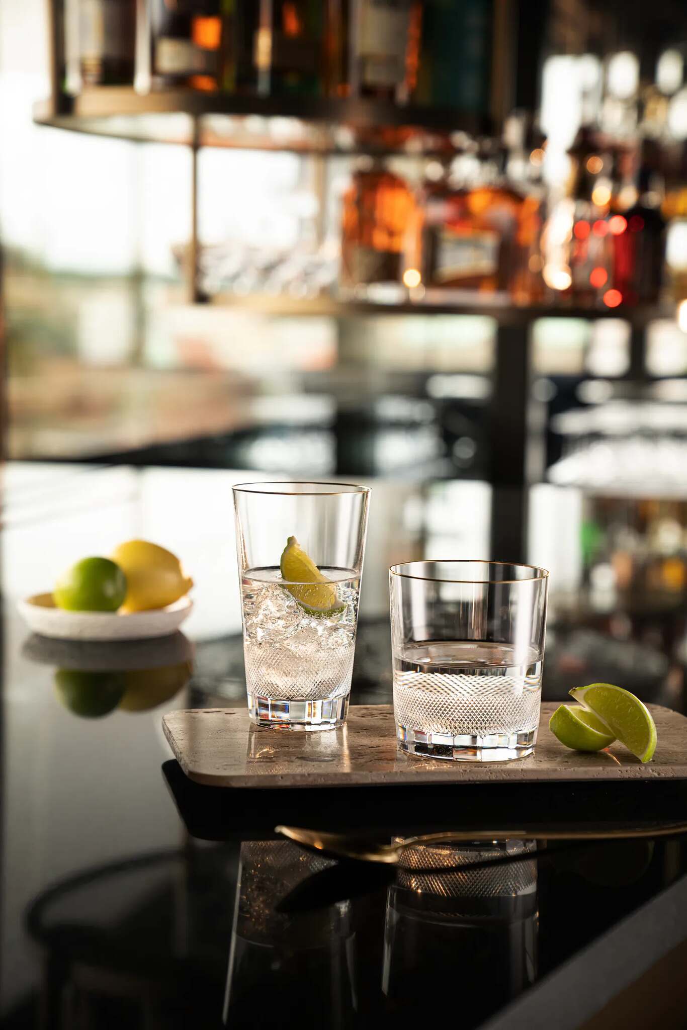 Moser Royal Tumbler 370 ml in a styled setting