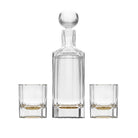 Moser Solaris Carafe and Two Glasses Set on a white background
