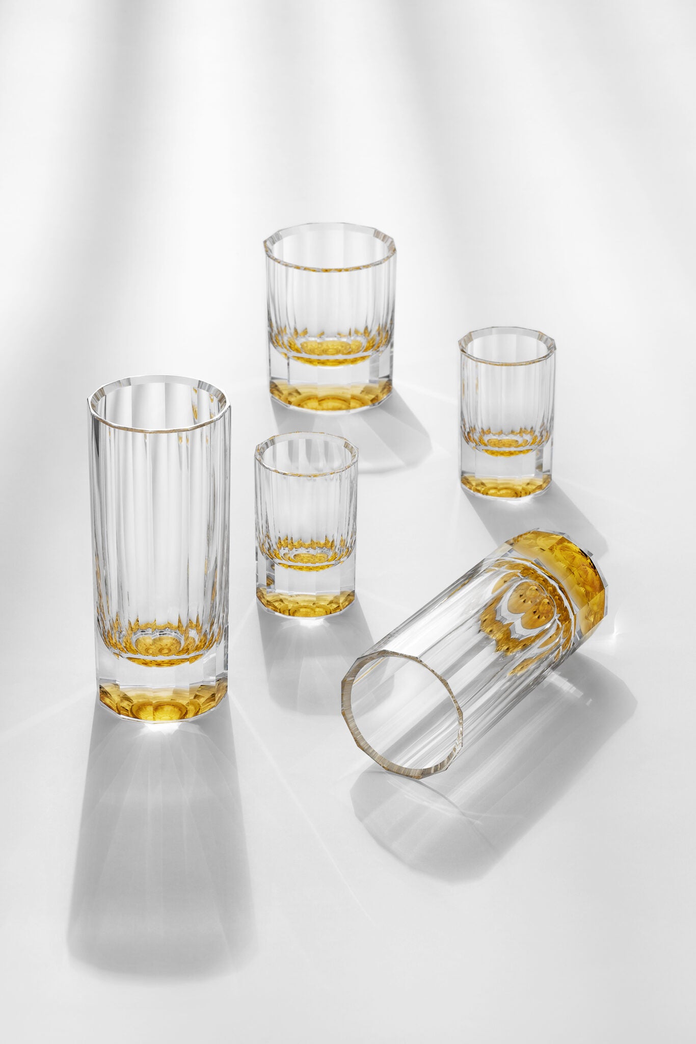 Moser Solaris Water Glass 385 ml in a styled setting