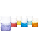 Moser Whisky Set Pebbles Shot Glasses 60 ml, Set of 6 Colors on a white background