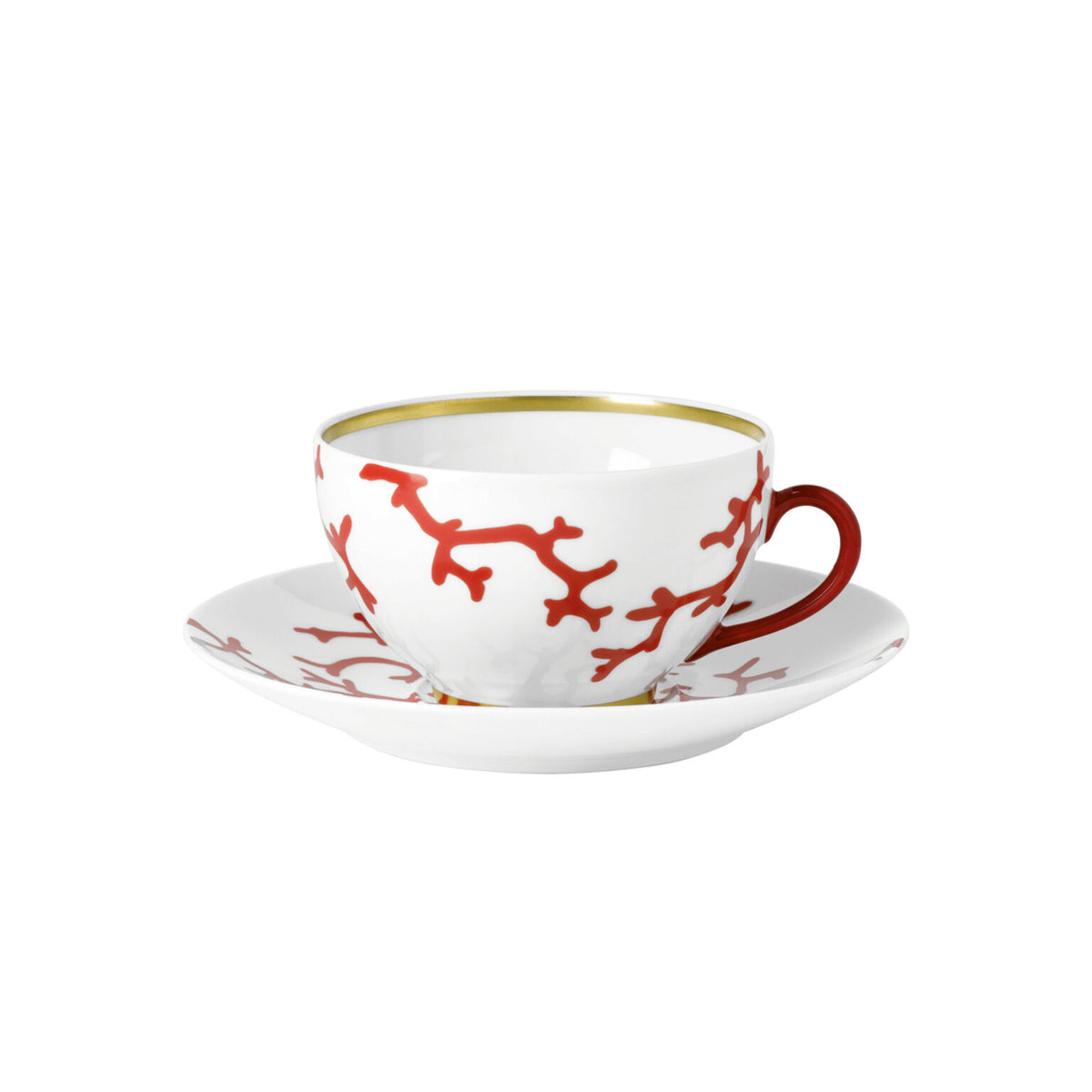 Raynaud Cristobal Red Breakfast Cup, 4 1/4 In, 10 3/4 oz, view 2