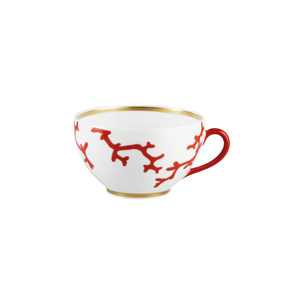 Raynaud Cristobal Red Breakfast Cup, 4 1/4 In, 10 3/4 oz