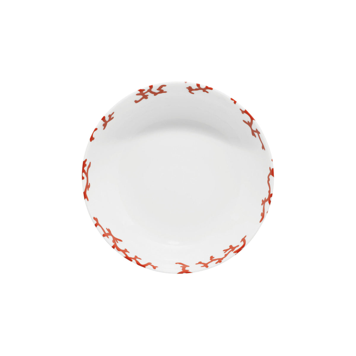 Raynaud Cristobal Red Breakfast Plate Deep, 6 3/4 In, 11 3/4 oz