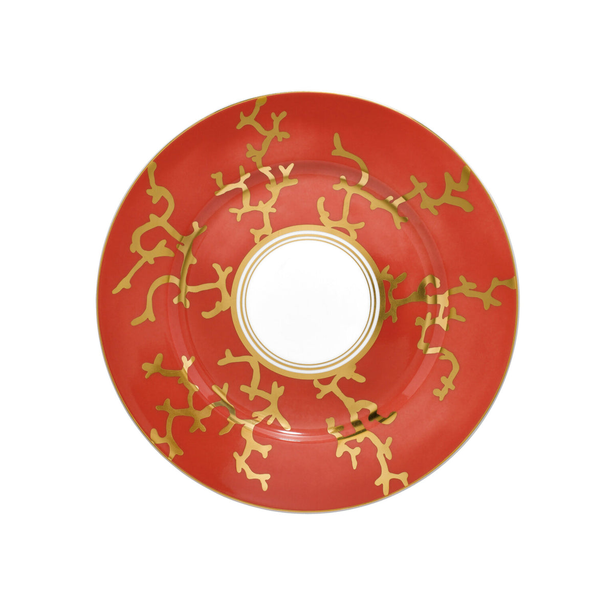 Raynaud Cristobal Red Dessert Plate, 8 3/4 in – Motif 1