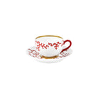 Raynaud Cristobal Red Tea Cup, 3 1/2 In, 8 1/2 oz, view 2
