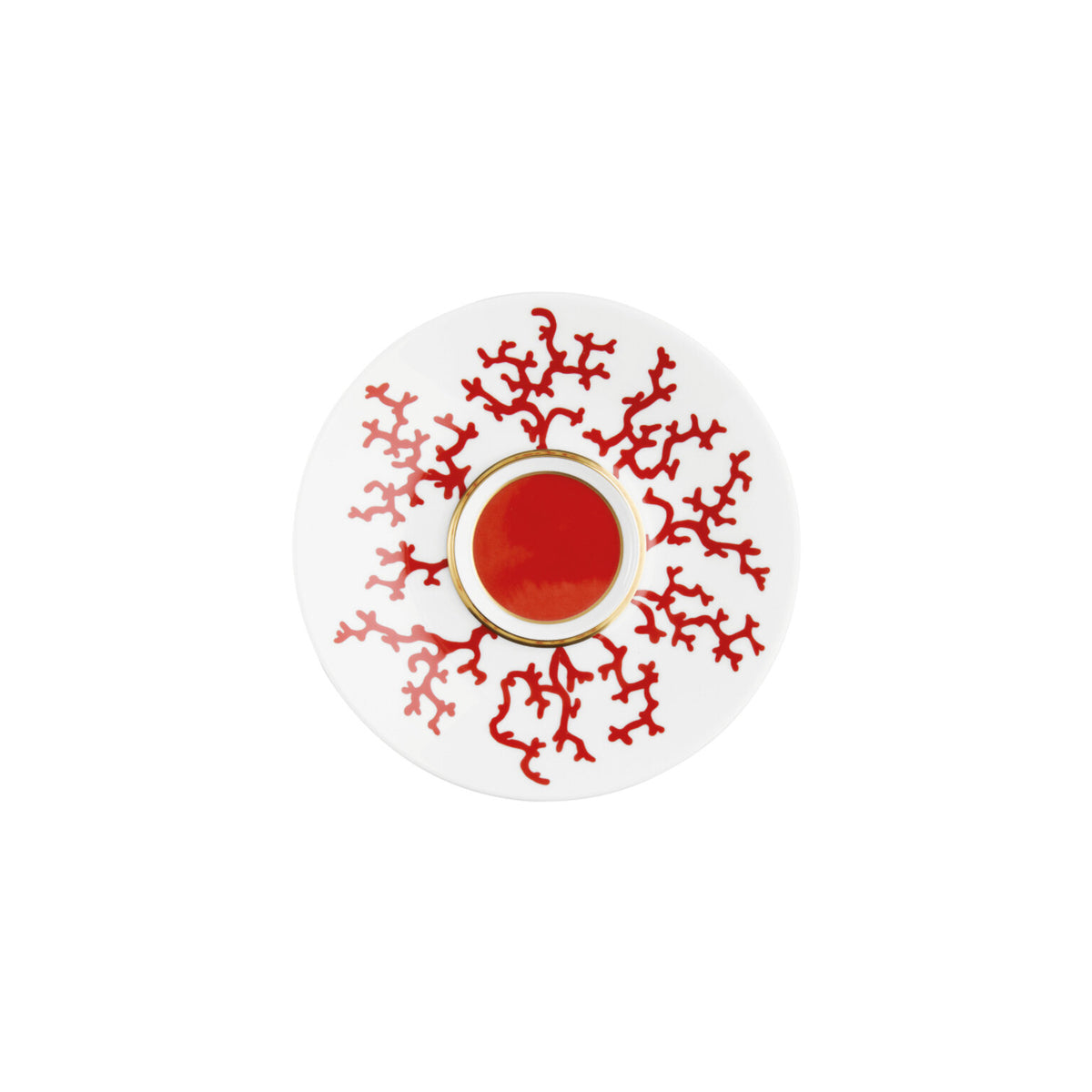 Raynaud Cristobal Red Tea Saucer, 6 1/4 in