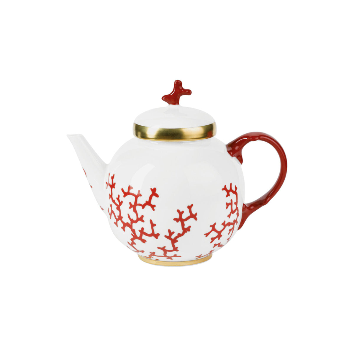 Raynaud Cristobal Red Teapot, 2 3/4 In, 35 1/4 oz