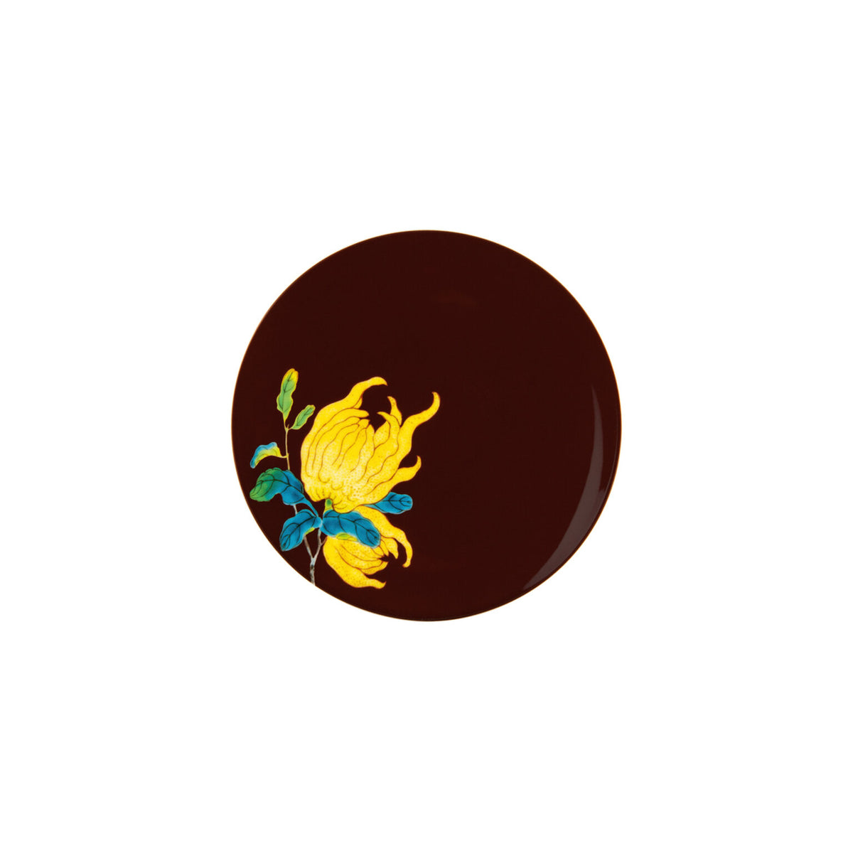 Raynaud Harmonia Bread and Butter Plate, 6 1/4 in, Coupe, Brown Background