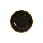 Raynaud Mazurka Gold with black background Bread and Butter Plate, 6 1/4 in