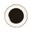 Raynaud Mazurka Gold with black background Dessert Plate, 8 3/4 in