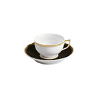 Raynaud Mazurka Gold with black background Tea Saucer, 6 1/4 in, view 3