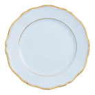 Raynaud Mazurka Gold with blue gray background Buffet Plate, 12 1/4 in