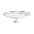 Raynaud Mazurka Gold with blue gray background Petit Fours Stand, 10 3/4 in