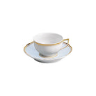 Raynaud Mazurka Gold with blue gray background Tea Saucer, 6 1/4 in, view 3