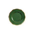 Raynaud Mazurka Gold with green background Bread and Butter Plate, 6 1/4 in