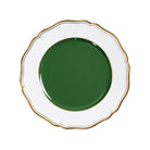 Raynaud Mazurka Gold with green background Dessert Plate, 8 3/4 in