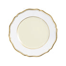 Raynaud Mazurka Gold with ivory background Dessert Plate, 8 3/4 in