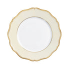 Raynaud Mazurka Gold with ivory background Dinner Plate, 10 3/4 in