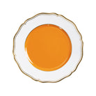 Raynaud Mazurka Gold with orange background Dessert Plate, 8 3/4 in