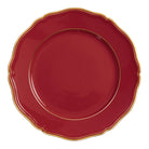 Raynaud Mazurka Gold with red background Buffet Plate, 12 1/4 in