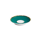 Raynaud Mazurka Gold with turquoise background Tea Saucer, 6 1/4 in, view 2