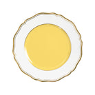 Raynaud Mazurka Gold with yellow background Dessert Plate, 8 3/4 in