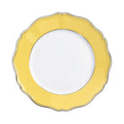 Raynaud Mazurka Gold with yellow background Dinner Plate, 10 3/4 in
