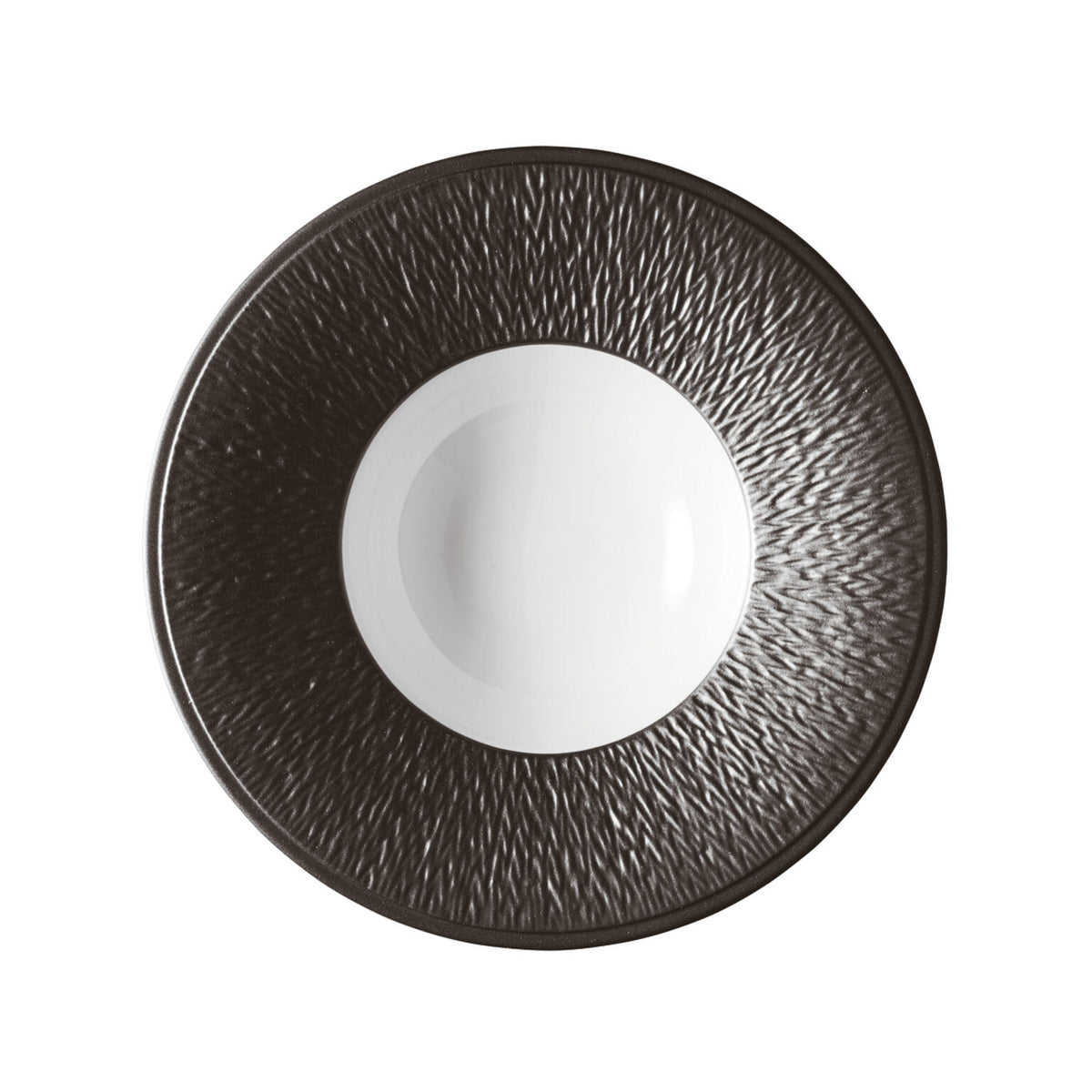 Raynaud Mineral Irise Black Soup Plate, 9 In, 6 oz