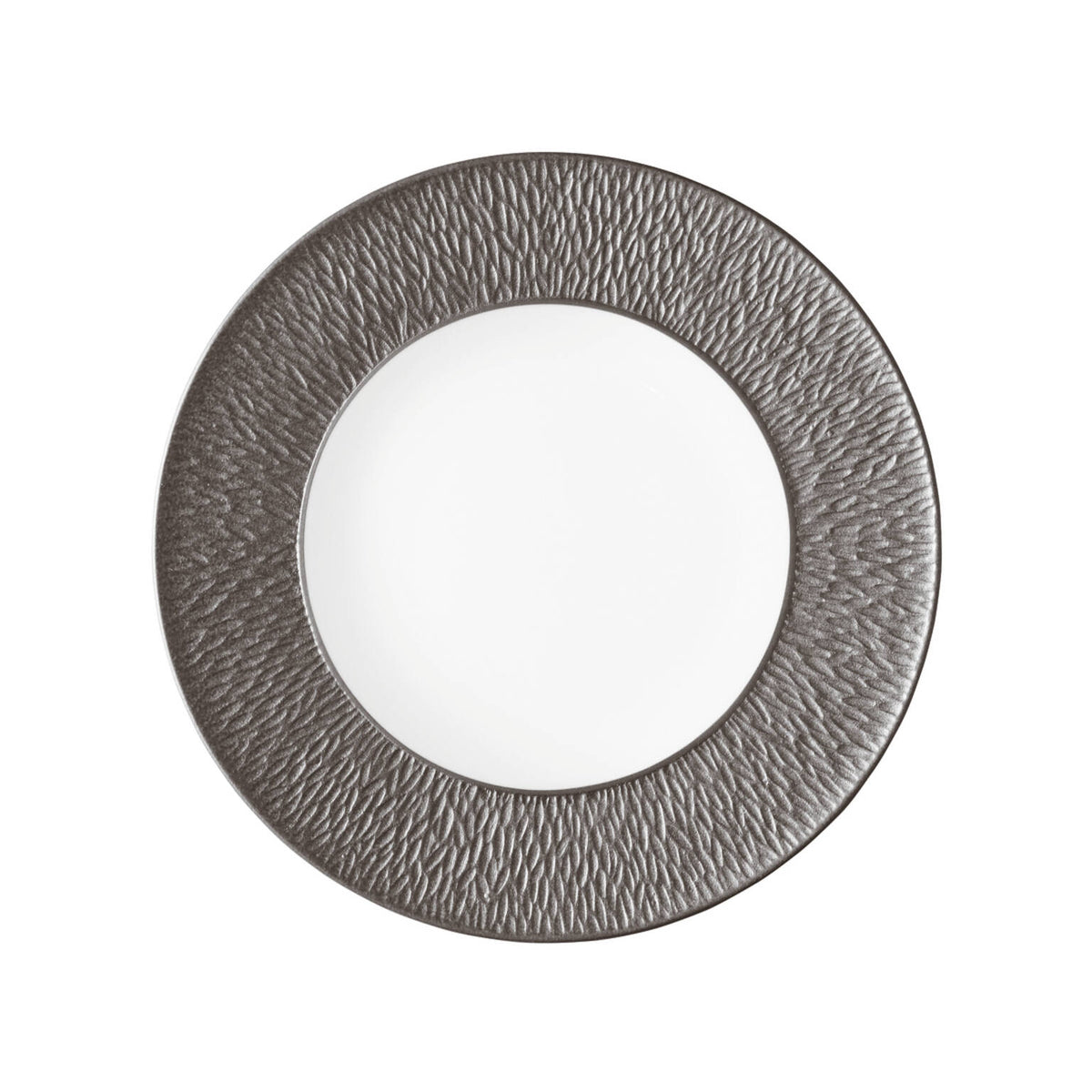 Raynaud Mineral Irise Dark Gray Plate Flat, 8 3/4 in