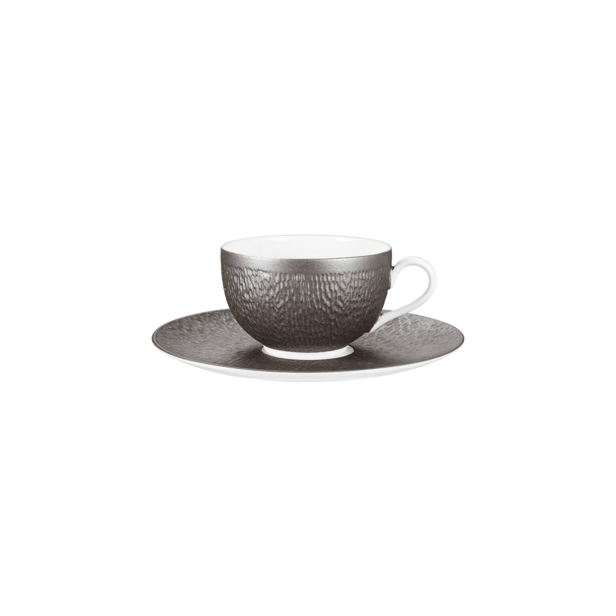 Raynaud Mineral Irise Dark Gray Tea Saucer, 7 in, view 2