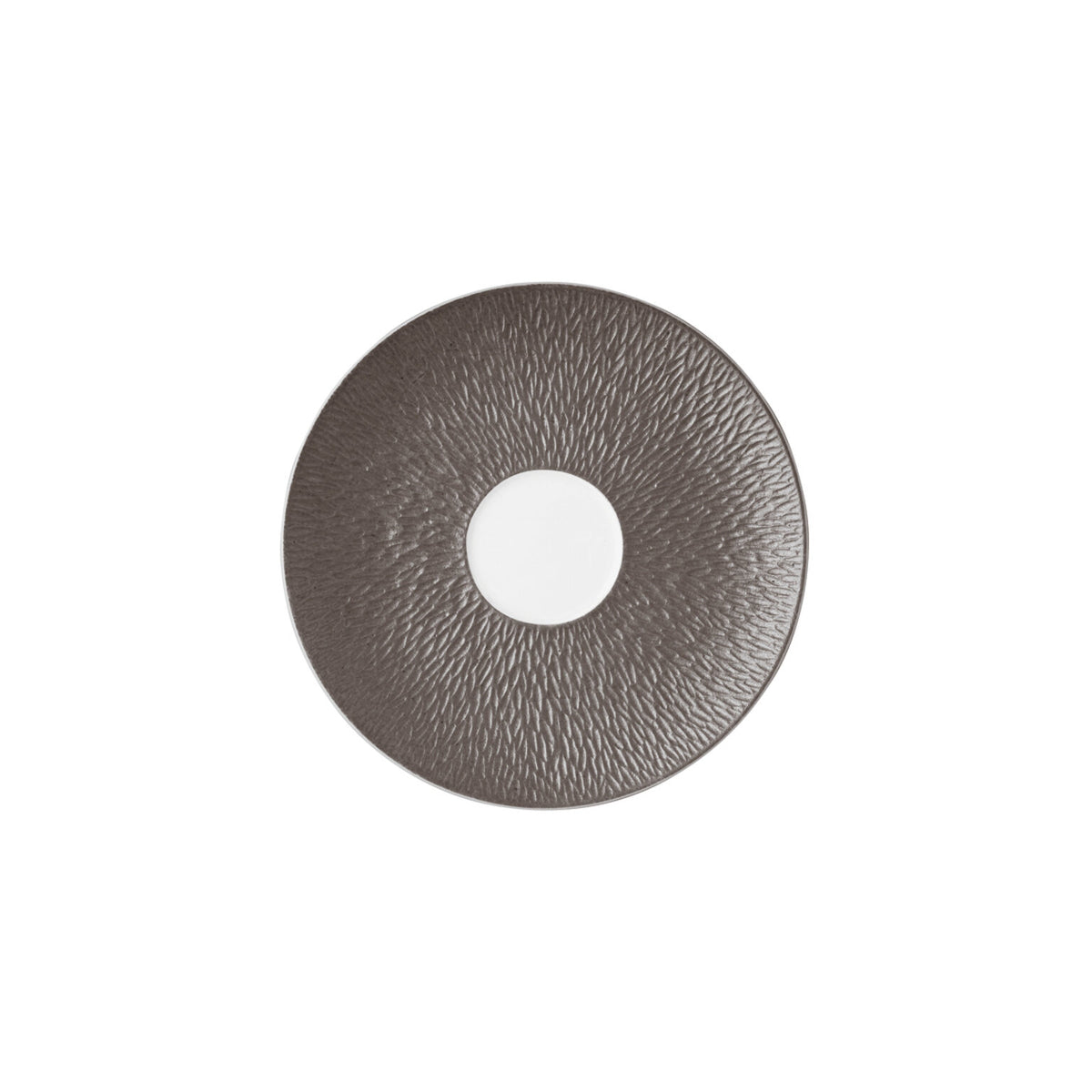 Raynaud Mineral Irise Dark Gray Tea Saucer, 7 in