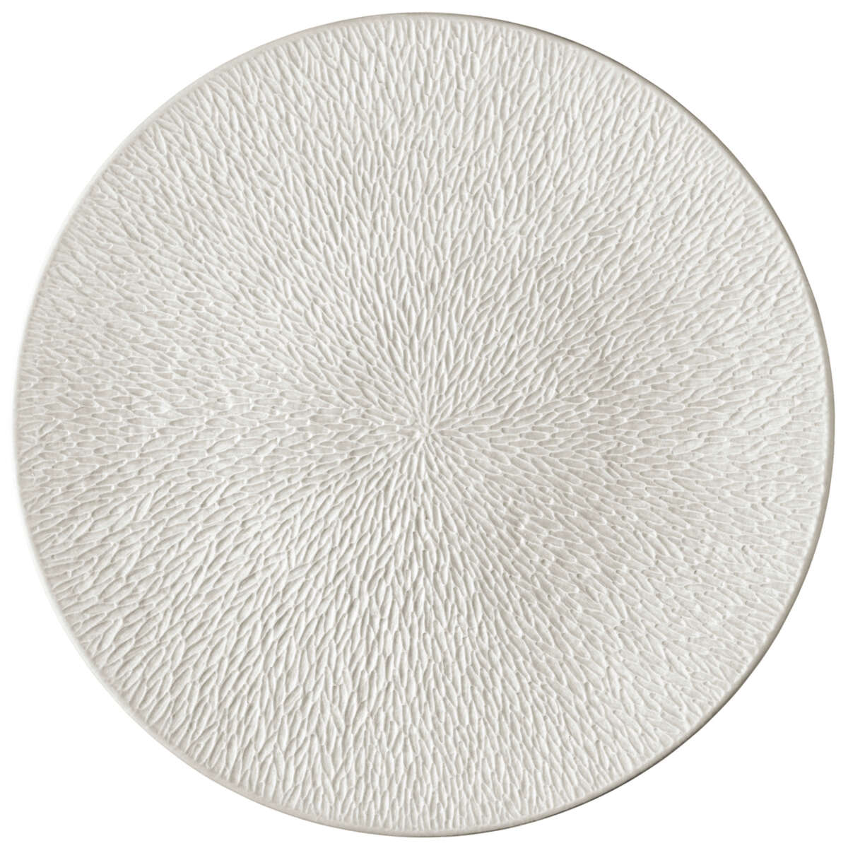 Raynaud Mineral Irise Pearl Gray Buffet Plate, 12 1/2 in, Completely Engraved