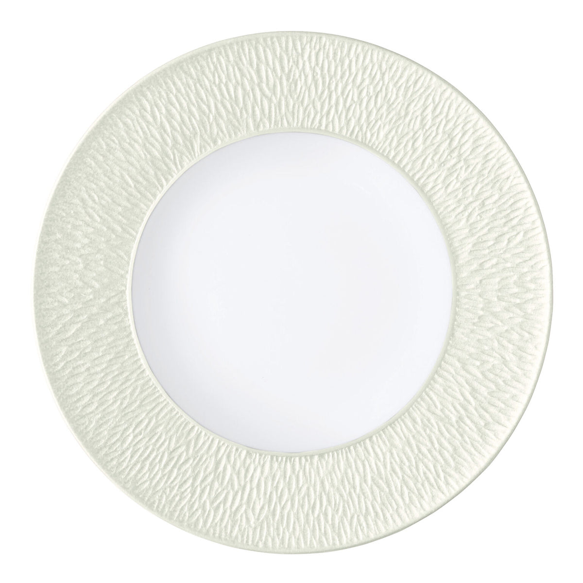 Raynaud Mineral Irise Shell Buffet Plate, 12 1/2 in, Coupe Engraved Rim