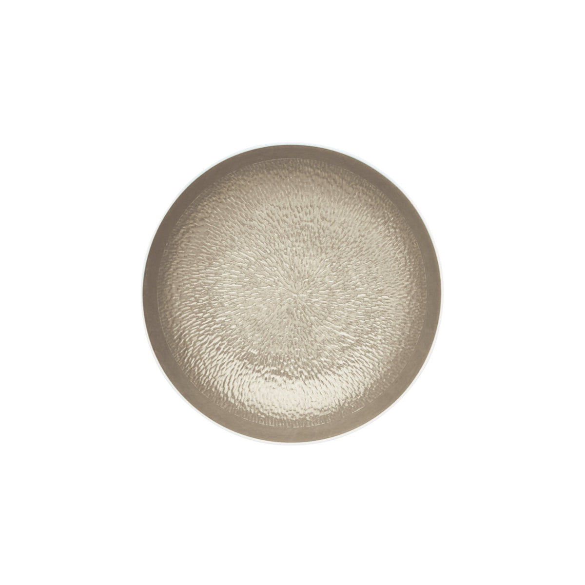 Raynaud Mineral Irise Warm Gray Breakfast Plate Deep, 6 3/4 In, 11 3/4 oz