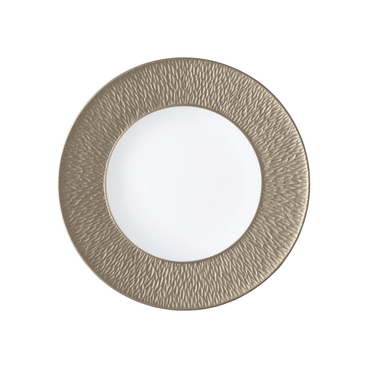 Raynaud Mineral Irise Warm Gray Plate Flat, 8 3/4 in