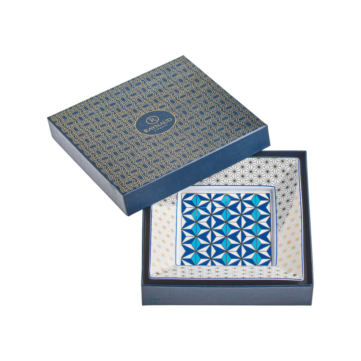 Raynaud Mosaic Medina Blue Trinket Tray, 7 in x 7 in, view 2