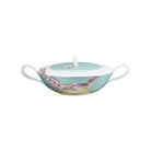 Raynaud Paradis Turquoise Soup Tureen, 10 1/4 In, 67 3/4 oz