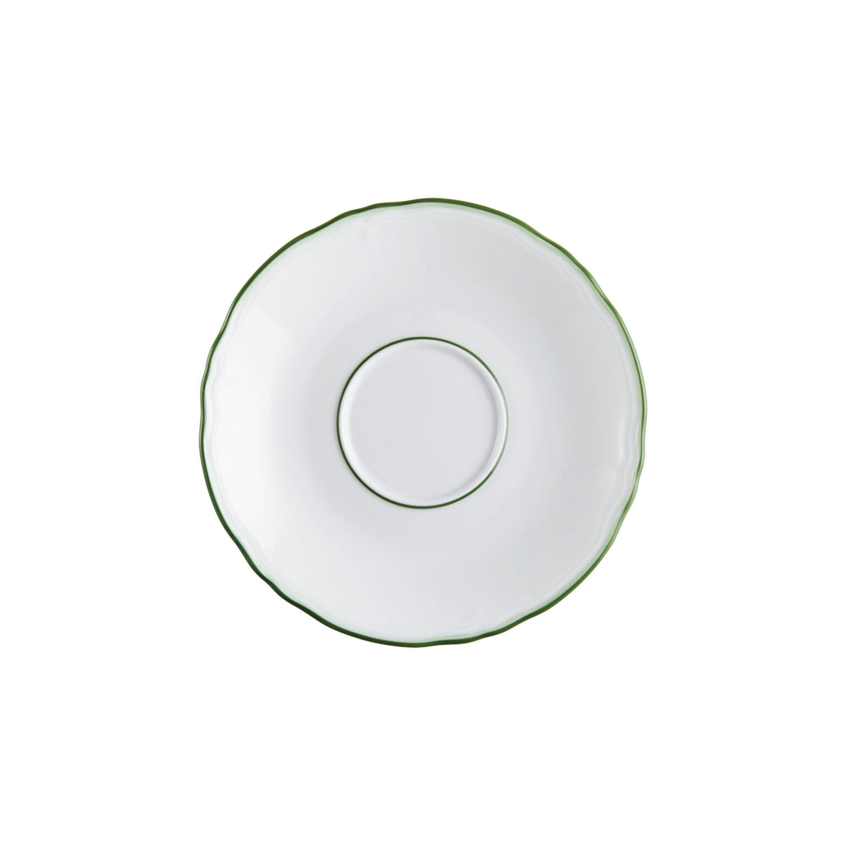 Raynaud Touraine Double Filet Vert Saucer, 7 in