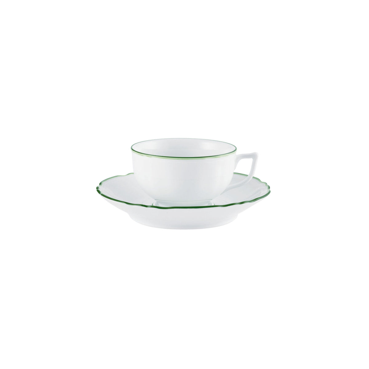 Raynaud Touraine Double Filet Vert Tea Cup, 4 In, 8 1/2 oz, view 2