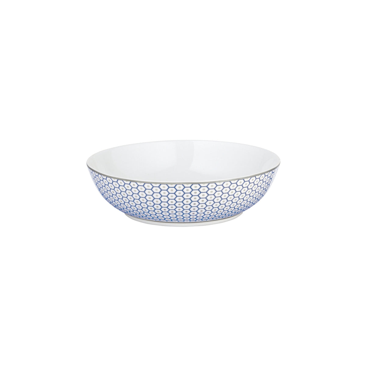Raynaud Tresor Blue Breakfast Plate Deep, 6 3/4 In, 11 3/4 oz
