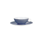 Raynaud Tresor Blue Tea Cup and Saucer Set, 4 1/2 In, 7 1/2 oz