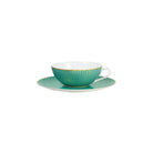 Raynaud Tresor Turquoise Tea Cup and Saucer Set, 4 1/2 In, 7 1/2 oz