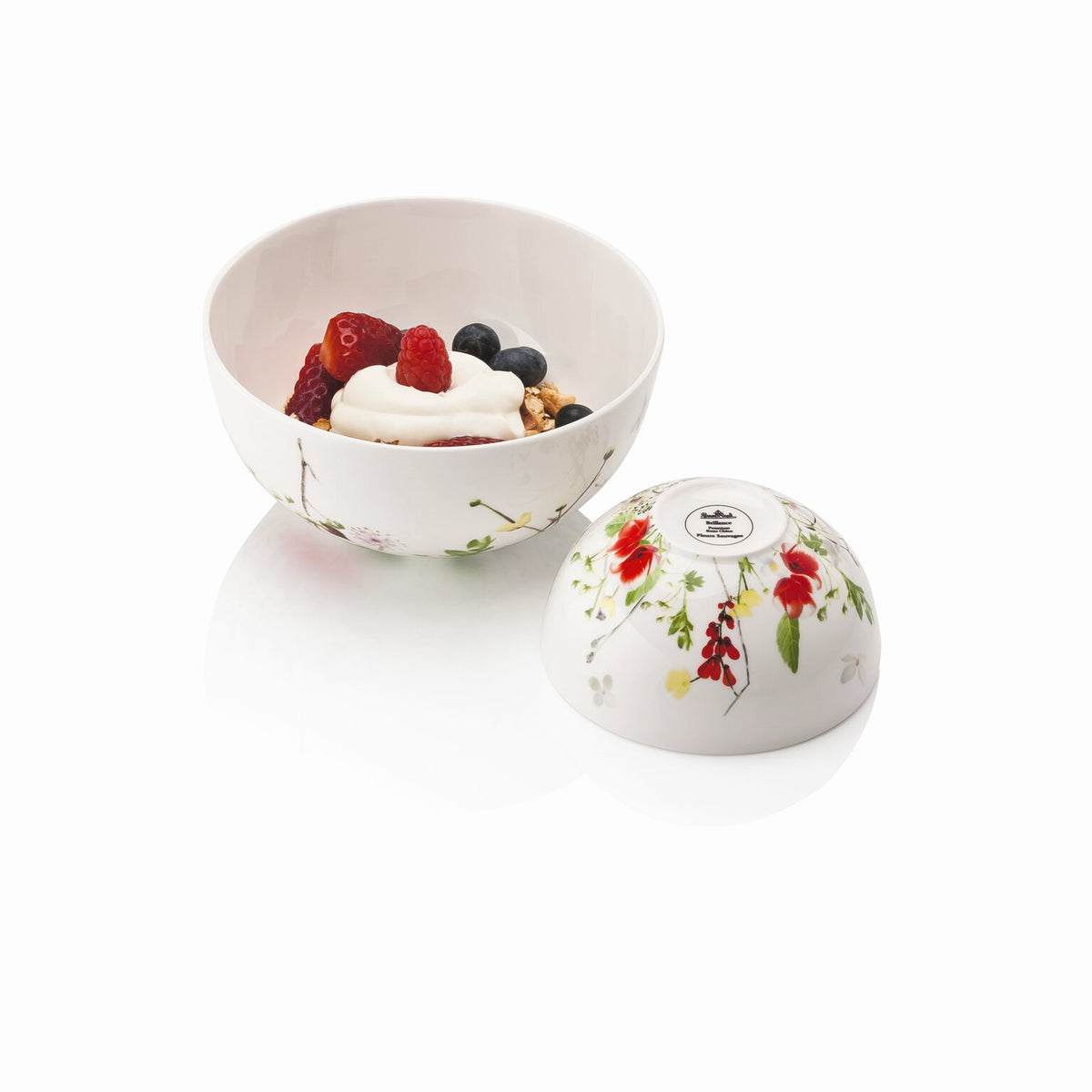 Rosenthal Brillance Bone China Fleurs Sauvages Cereal Bowl, 6 in, view 2