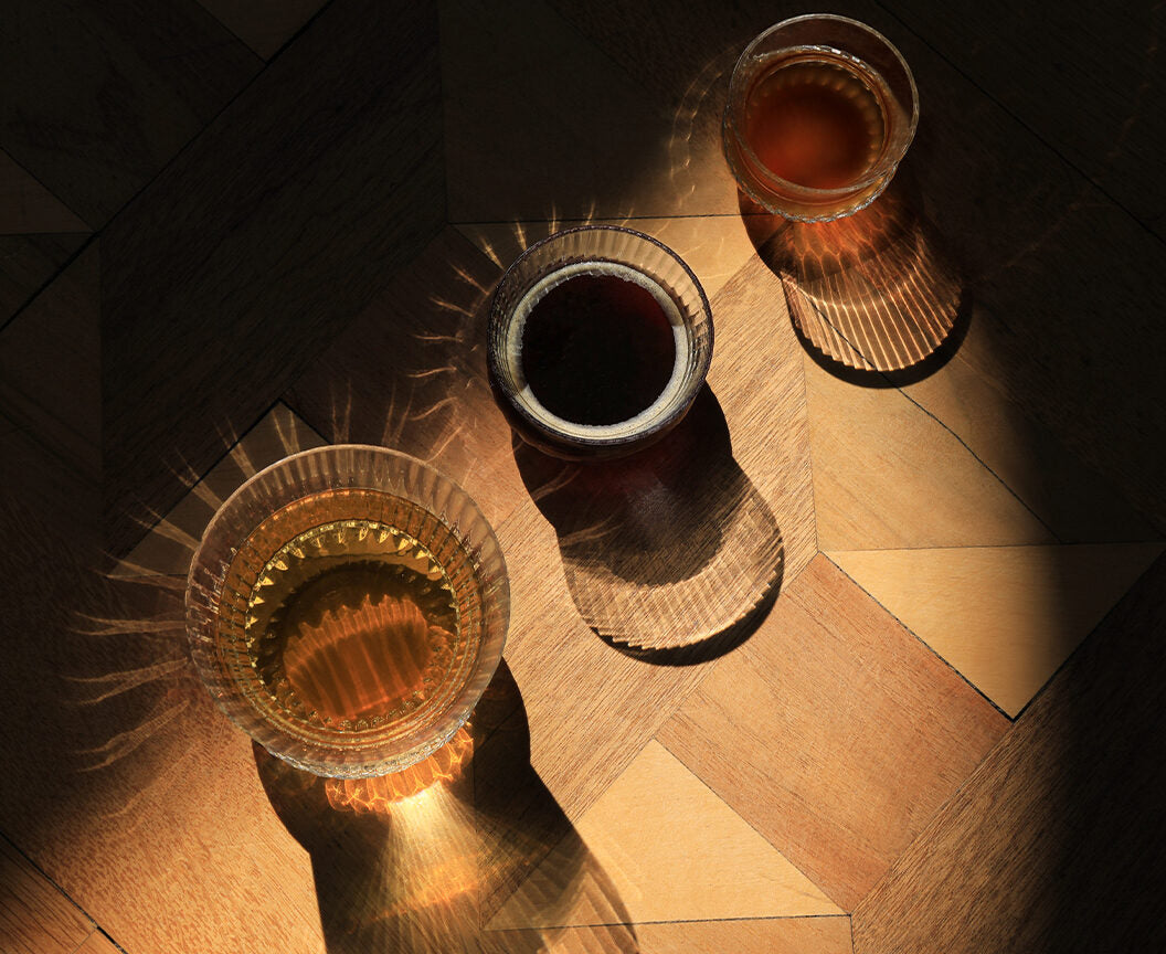 Saint-Louis Apollo Full-Bodied Tea Tumblers, Set of 2 in a styled lifestyle setting