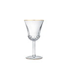 Saint-Louis Apollo Water Glass #2 Gold Rim on a white background