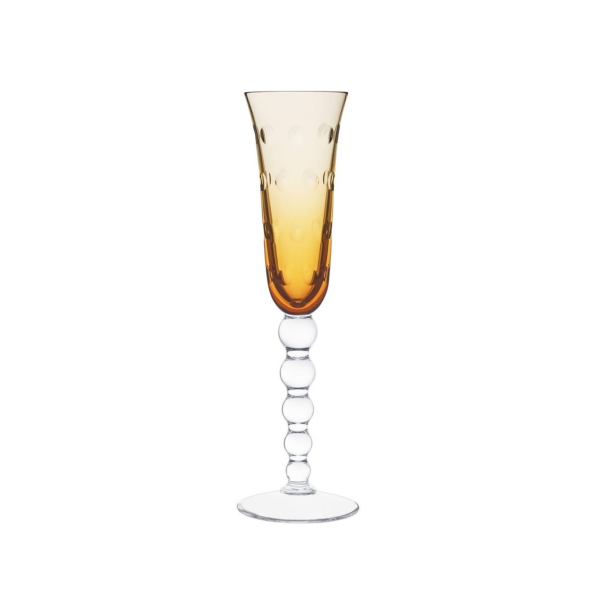 Saint-Louis Bubbles Champagne Flute in Amber