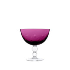 Saint-Louis Bubbles Footed Cup in Amethyst